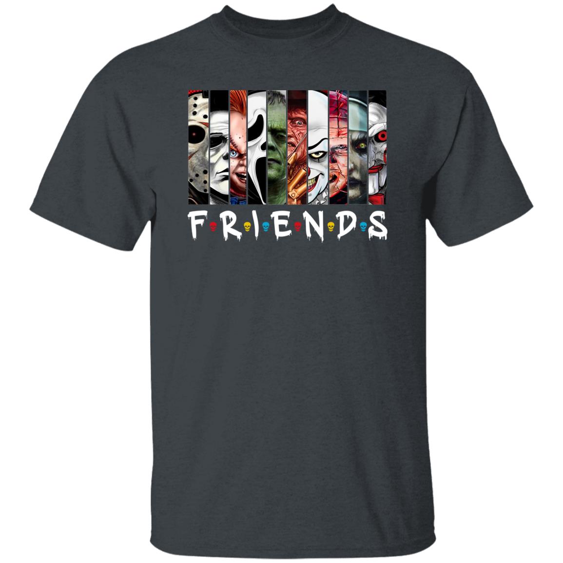 Horror Tee Friends Horror Characters Gift Shirt