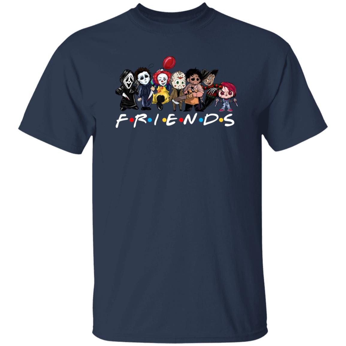 Friends Horror Characters Horror Tee Gift Shirt