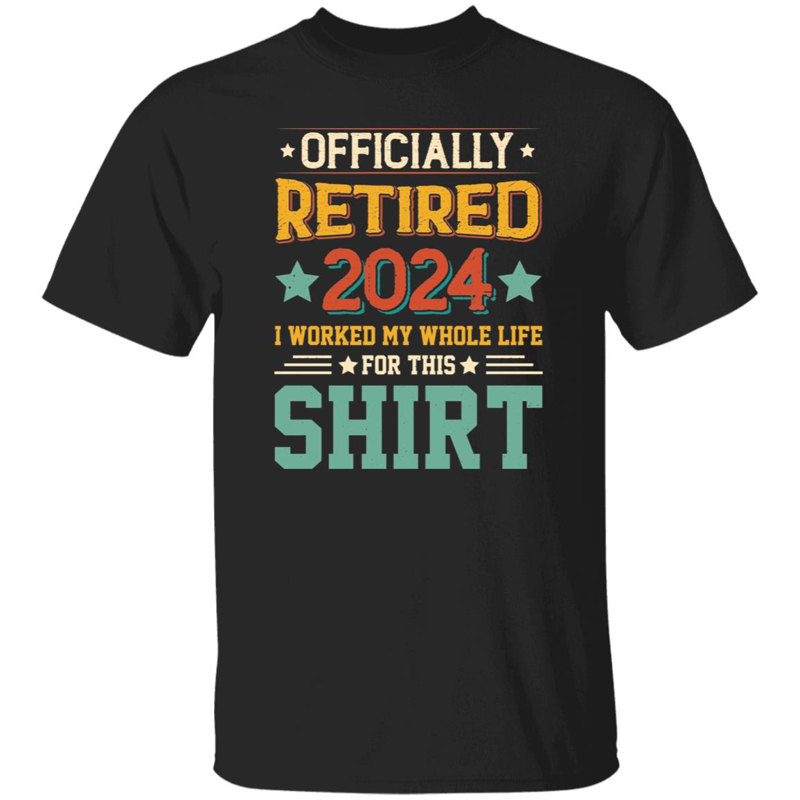 Officially Retired 2024 Retirement Tshirt