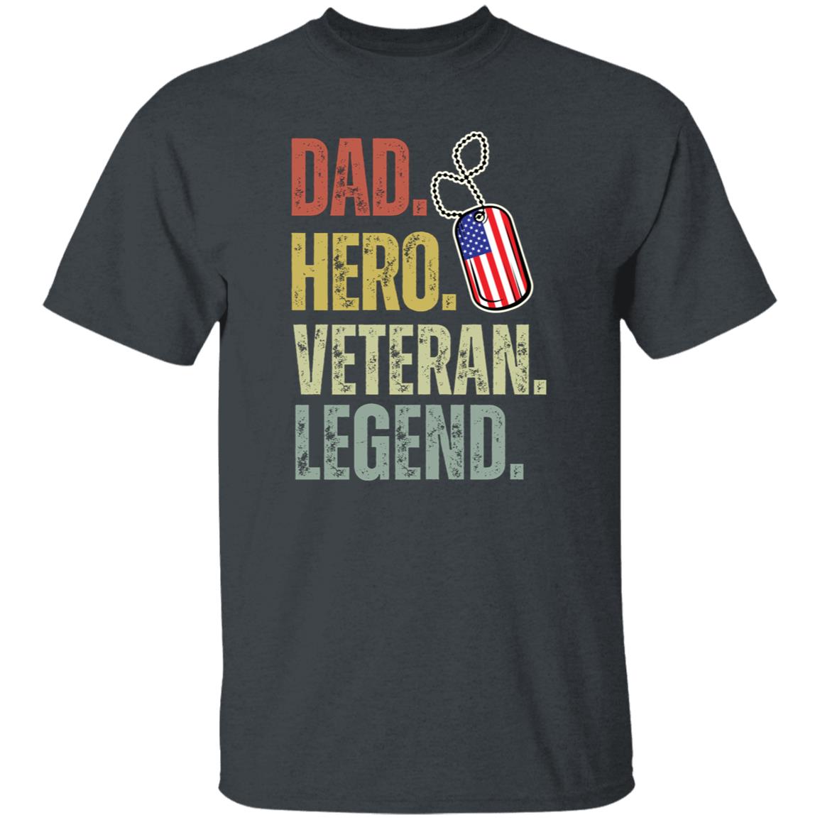 Retro Tee Dad Hero Veteran Legend Gift Shirt