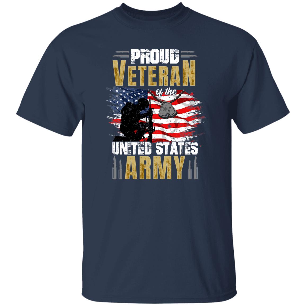 Proud Veteran of The United States Army Tee US Flag Shirt