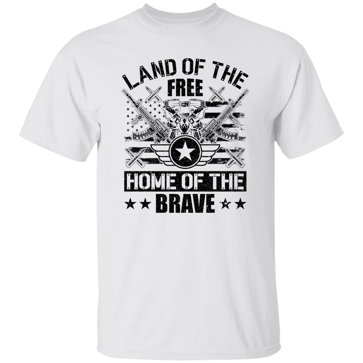 Land of the free home of the brave tee shirt
