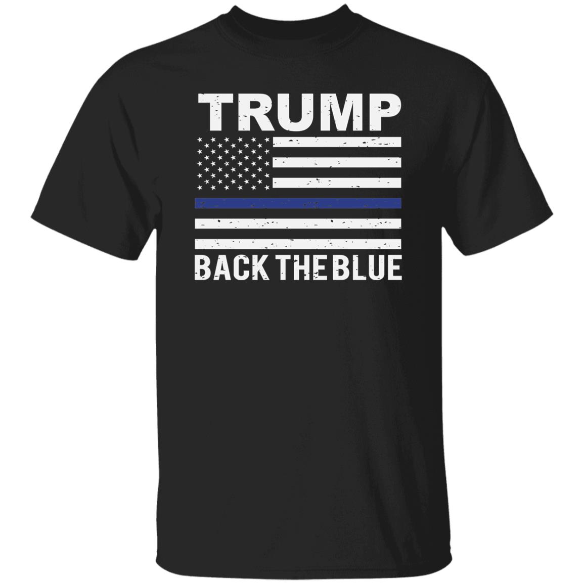 Back The Blue US Flag Trump Shirt