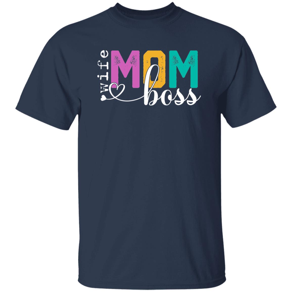 Wife Mom Boss Gift Shirt For Mothers Day