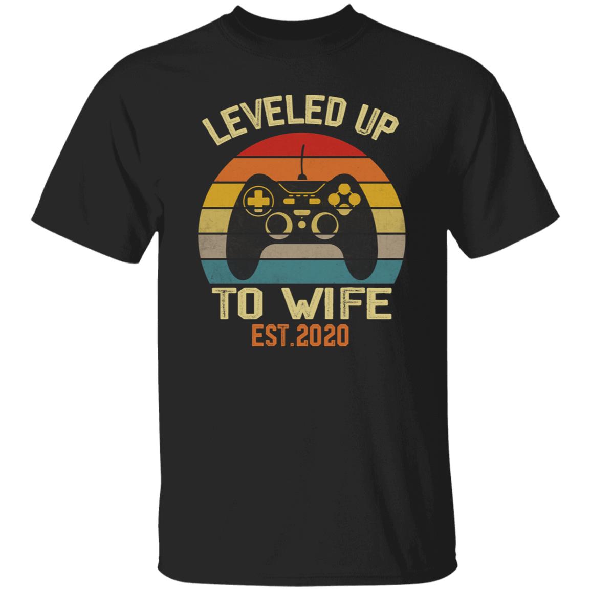 Personalized Leveled Up To Wife Gift Shirt