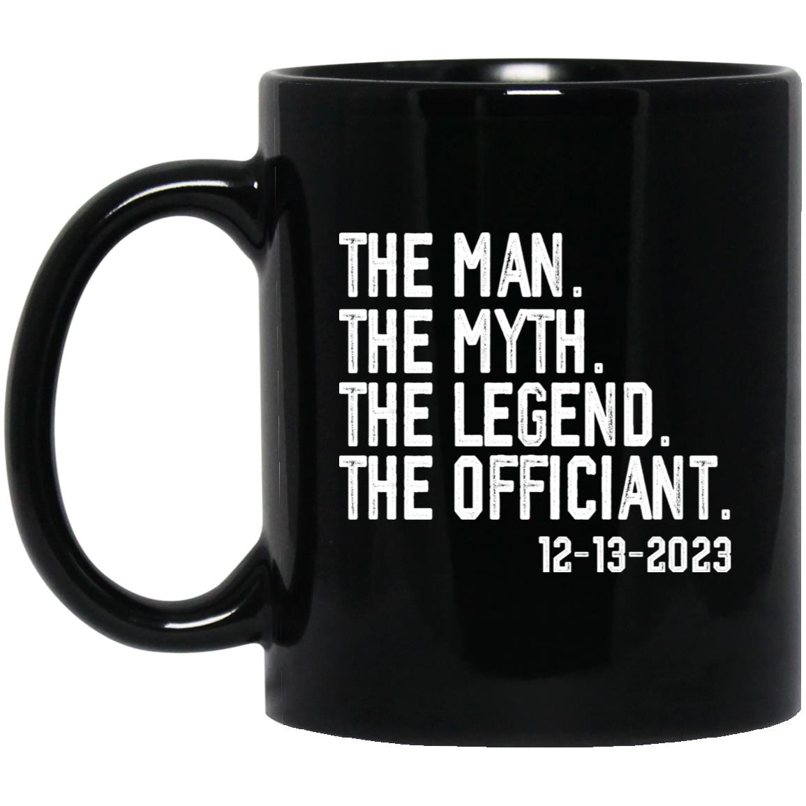 Personalized Wedding Gift Mug for Officiant The Man Myth Legend
