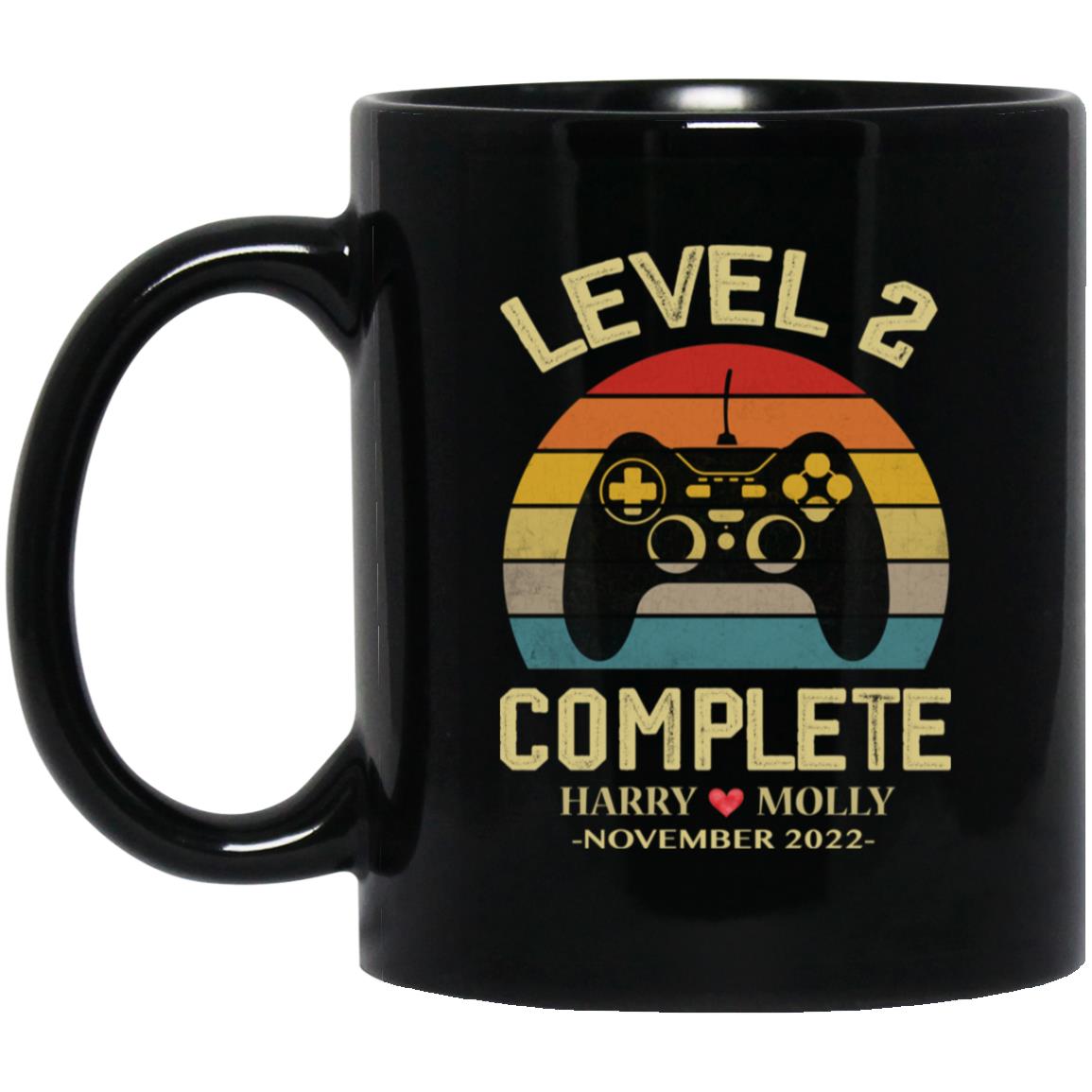 Personalized Anniversary Gift Mug For Husband Wife - Retro Gamer Customized Mug
