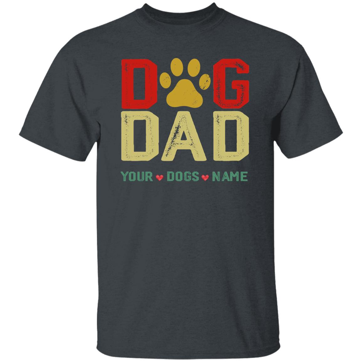 Customized Dog Dad Shirt with Dog Names Gift