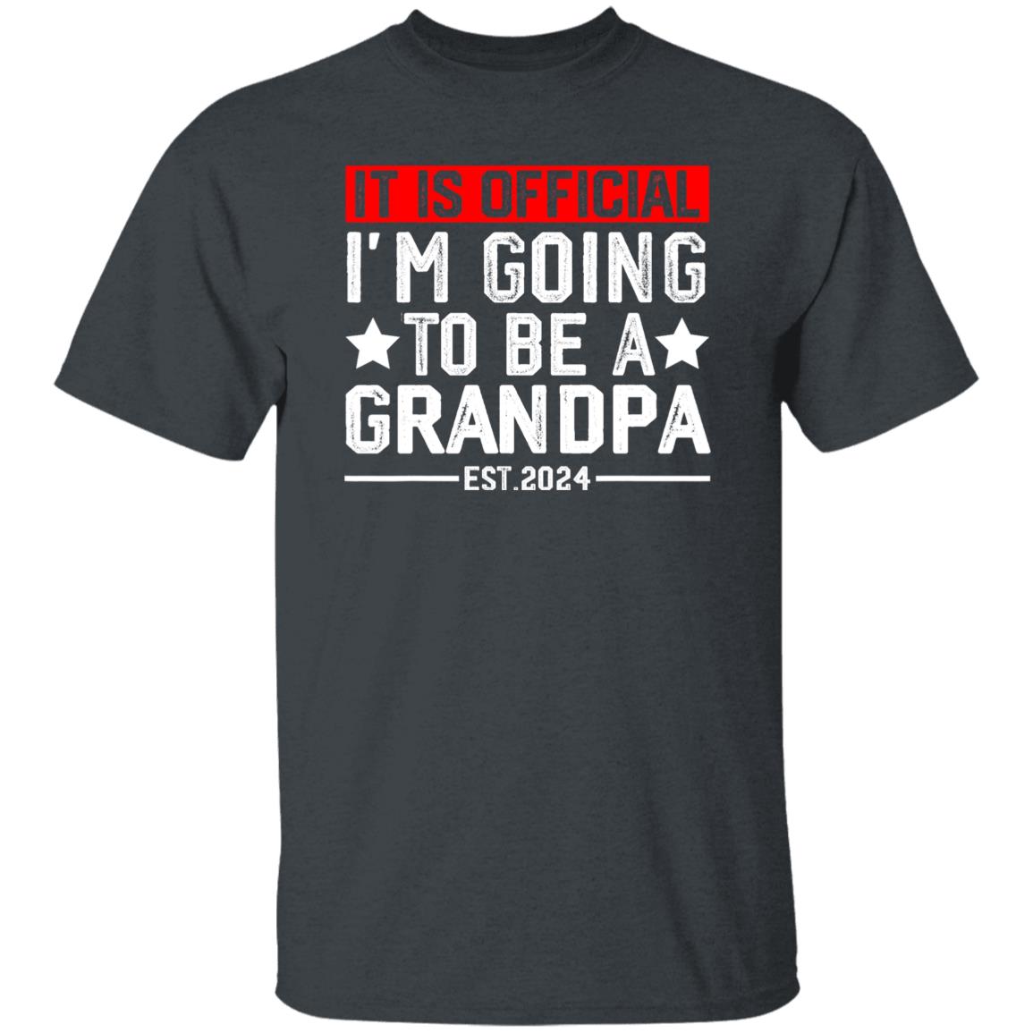 Customized It Is Official I'm Going to Be a Grandpa Gift Shirt