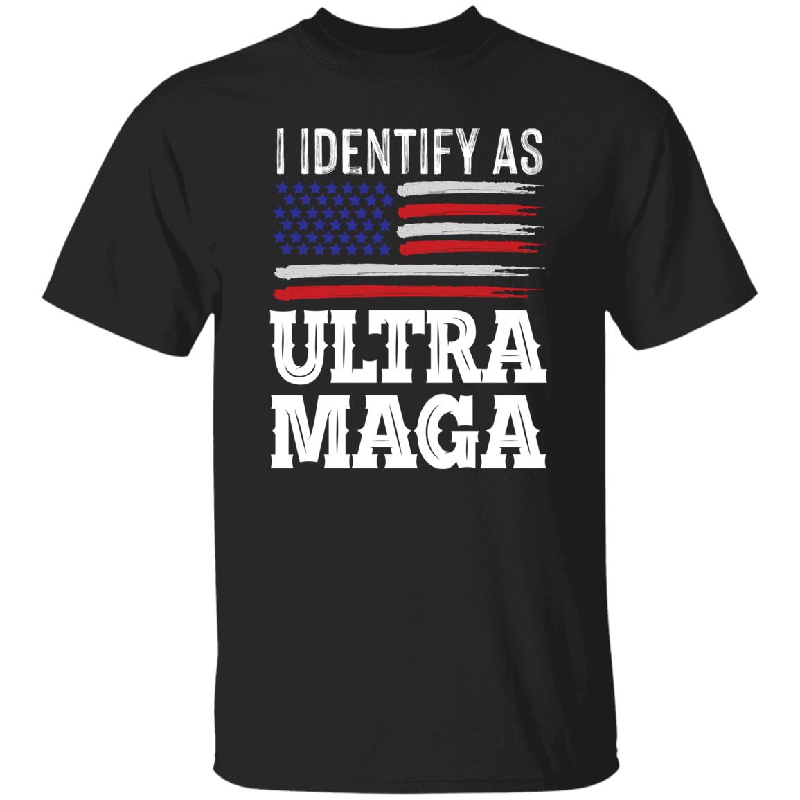I Identify as Ultra Maga USA Flag Shirts