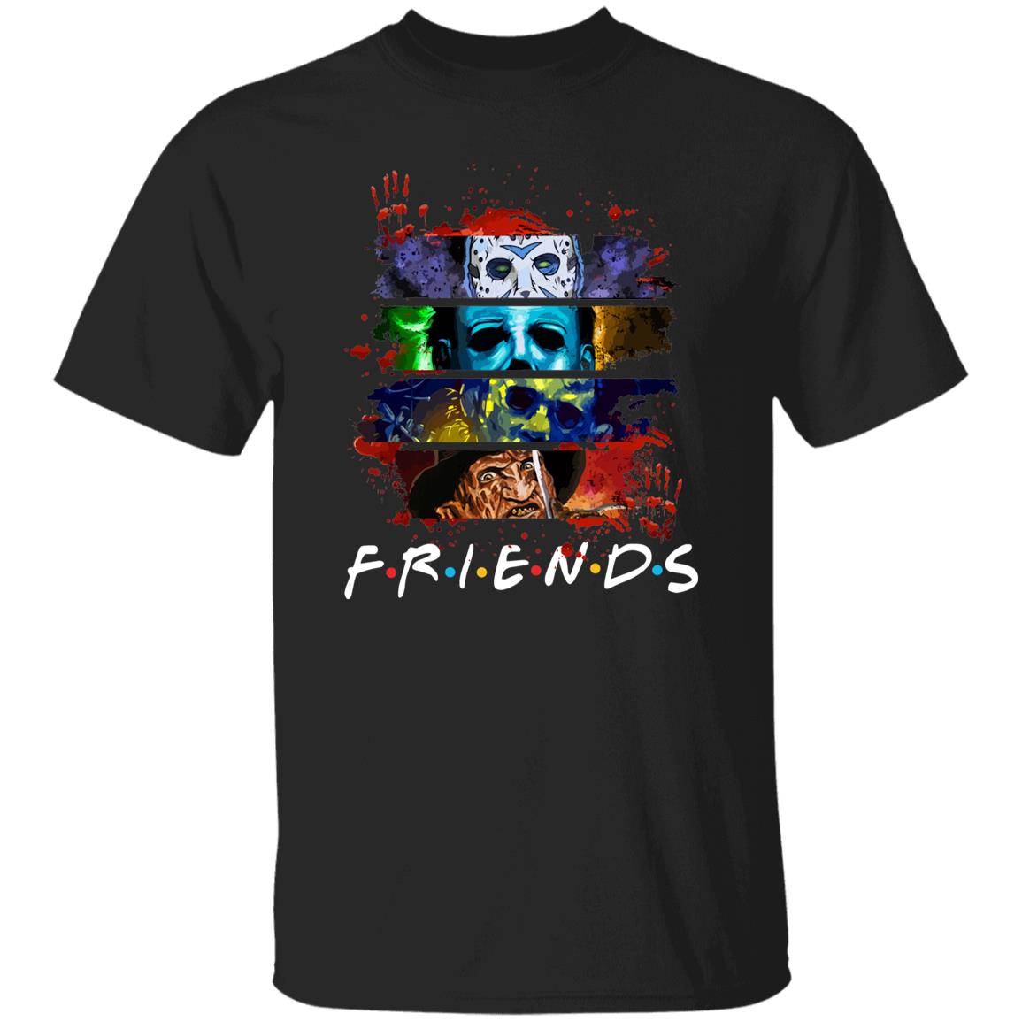 Friends Horror Characters Horror Movie Tee Shirt for Halloween