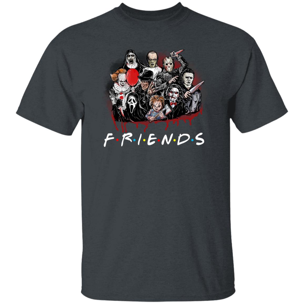 Friends Horror Characters Horror Movie Halloween Tshirt