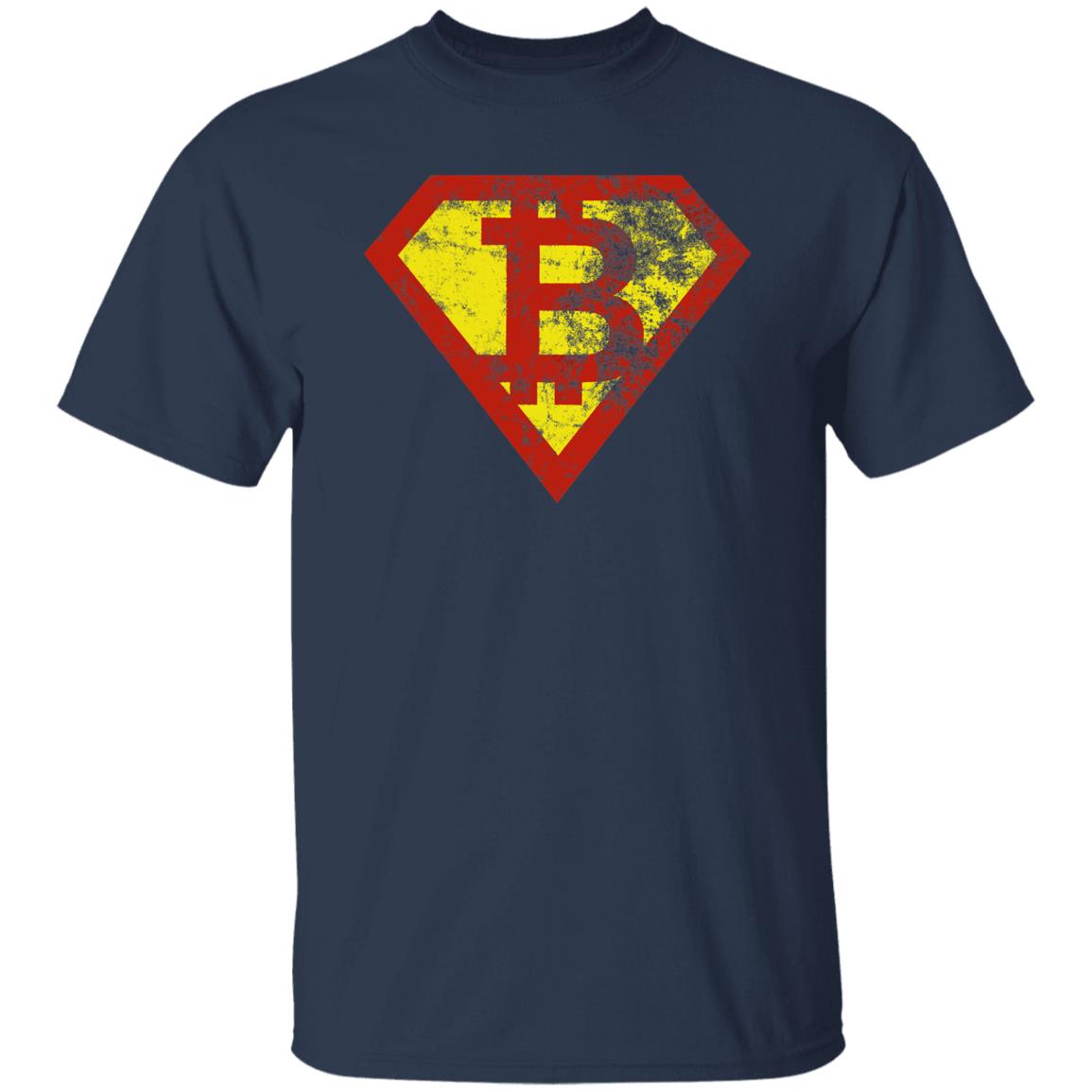 Super Bitcoin The Superhero Crypto Cryptocurrency Shirt