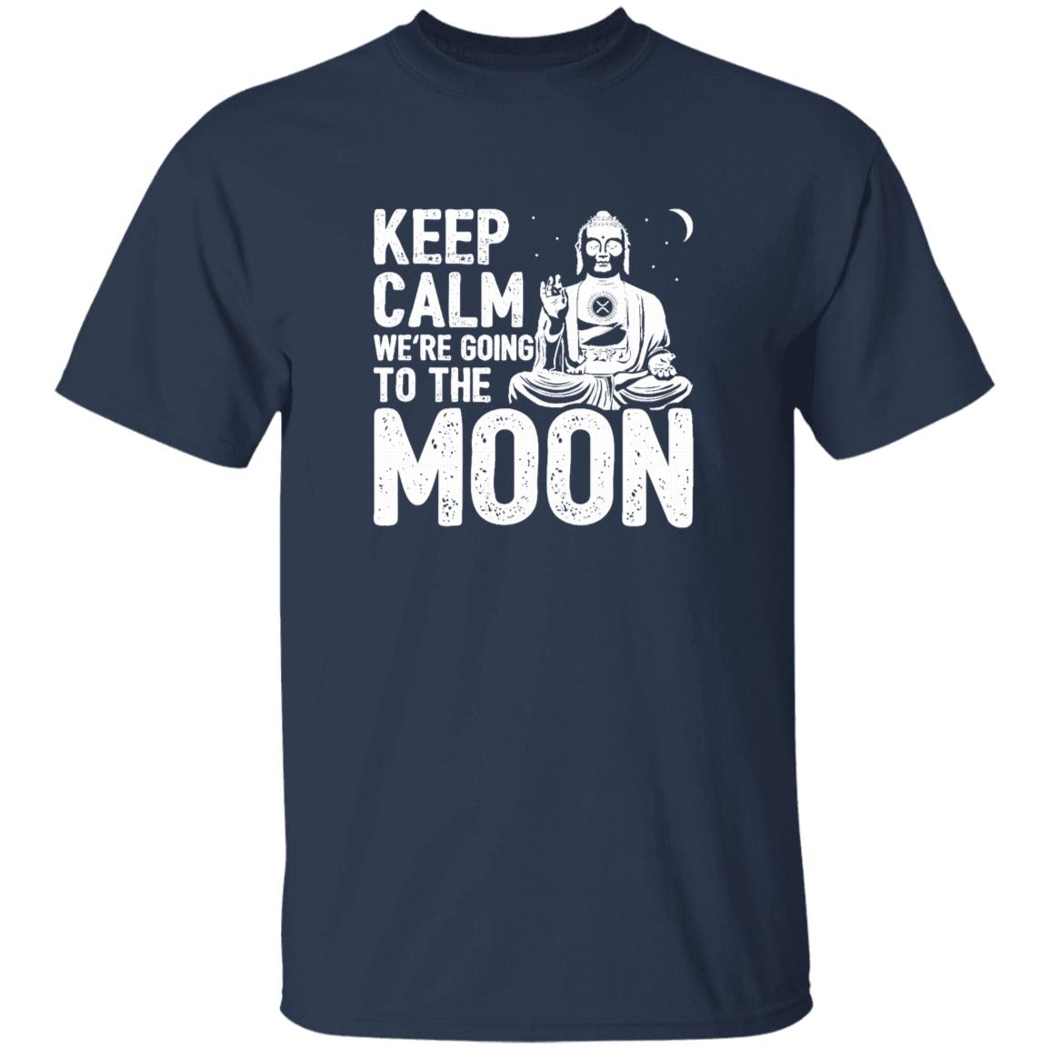 Keep Calm We're Going To The Moon Funny XRP Crypto Shirt