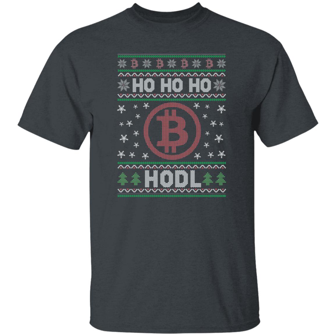 Ho Ho Ho Hodl Bitcoin BTC Ugly Christmas Funny Shirt