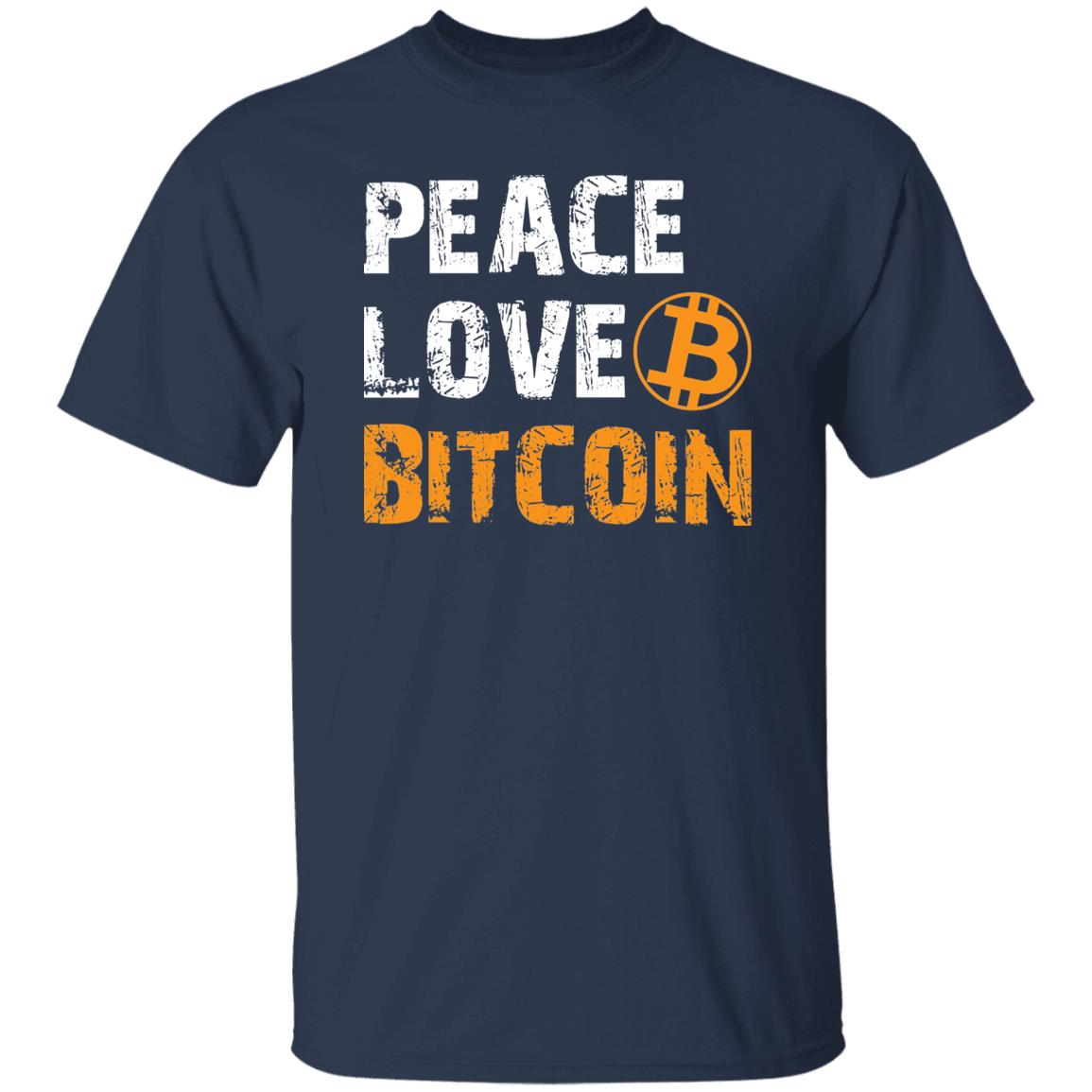 Peace Love Bitcoin Vintage Shirt