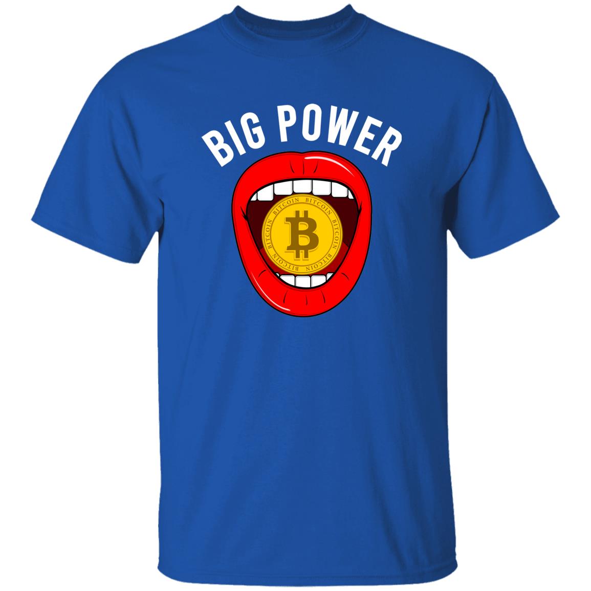 Bitcoin BTC Big Power Crypto Enthusiast Gift Shirt
