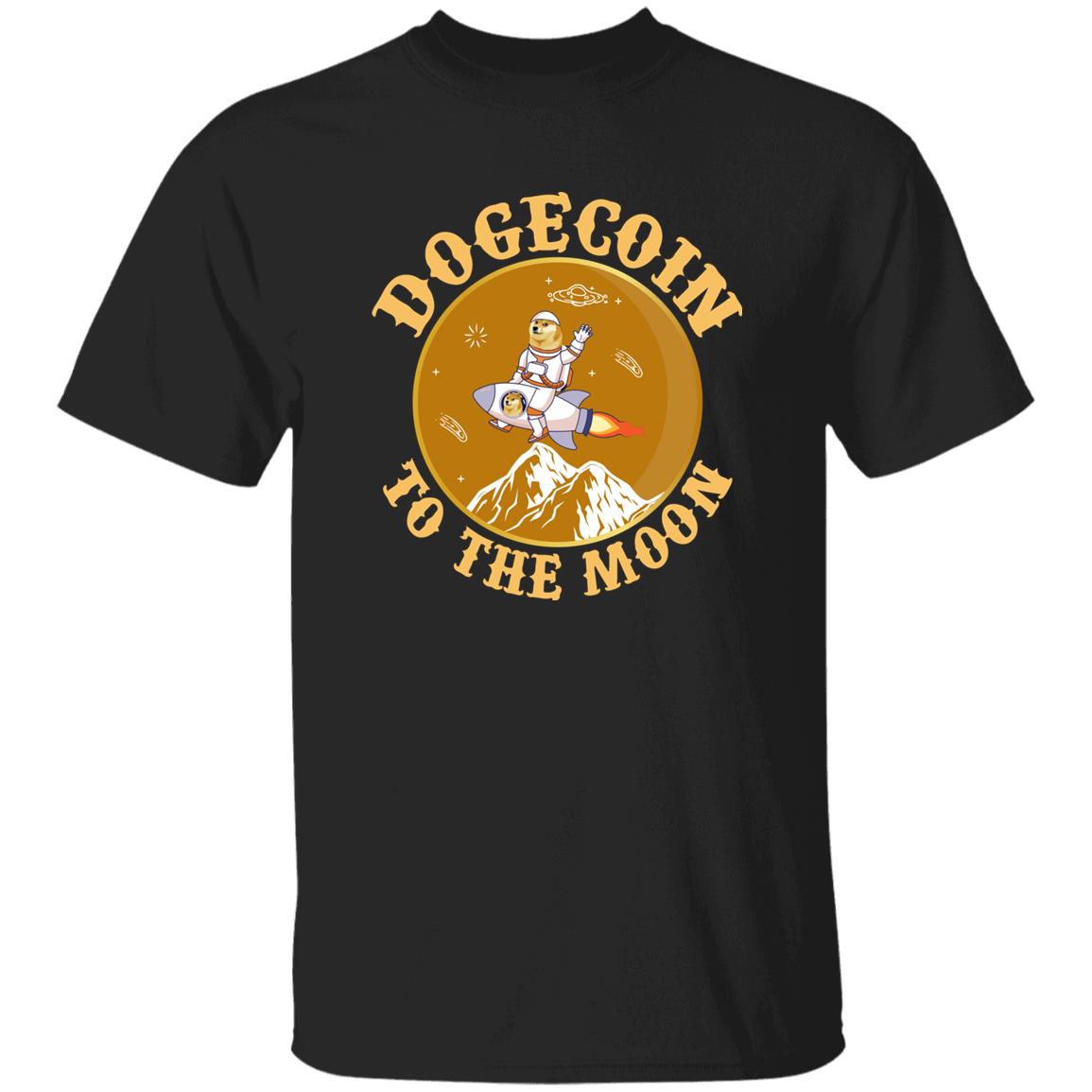 Dogecoin to The Moon Astronaut Meme Crypto Doggy T-Shirt