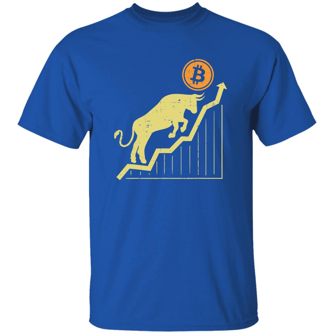Bitcoin Bull Graph Bullish BTC Crypto Cryptocurrency Trader Shirt