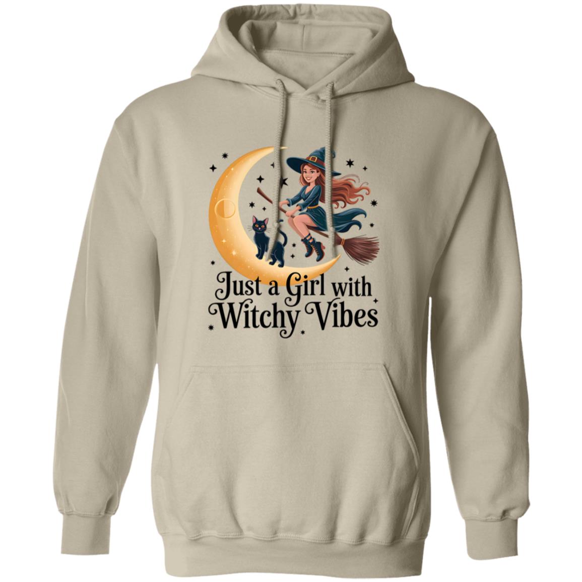 Witchy Vibes Shirt with Black Cat Spooky Season Halloween Tee