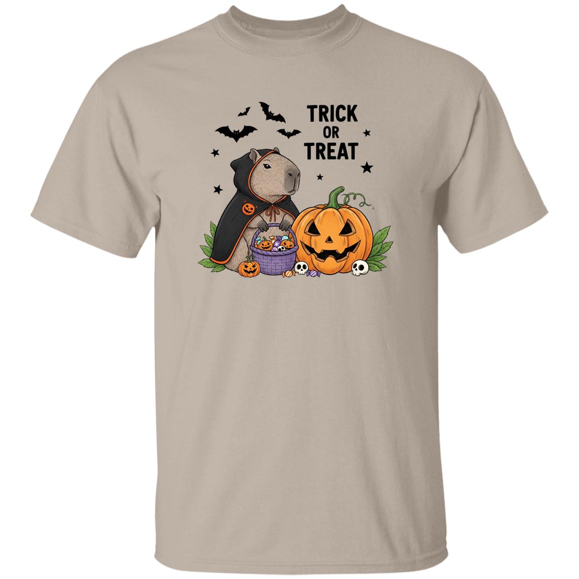 Capybara Halloween Tshirt Cute Trick or Treat Graphic Tee for Spooky Season