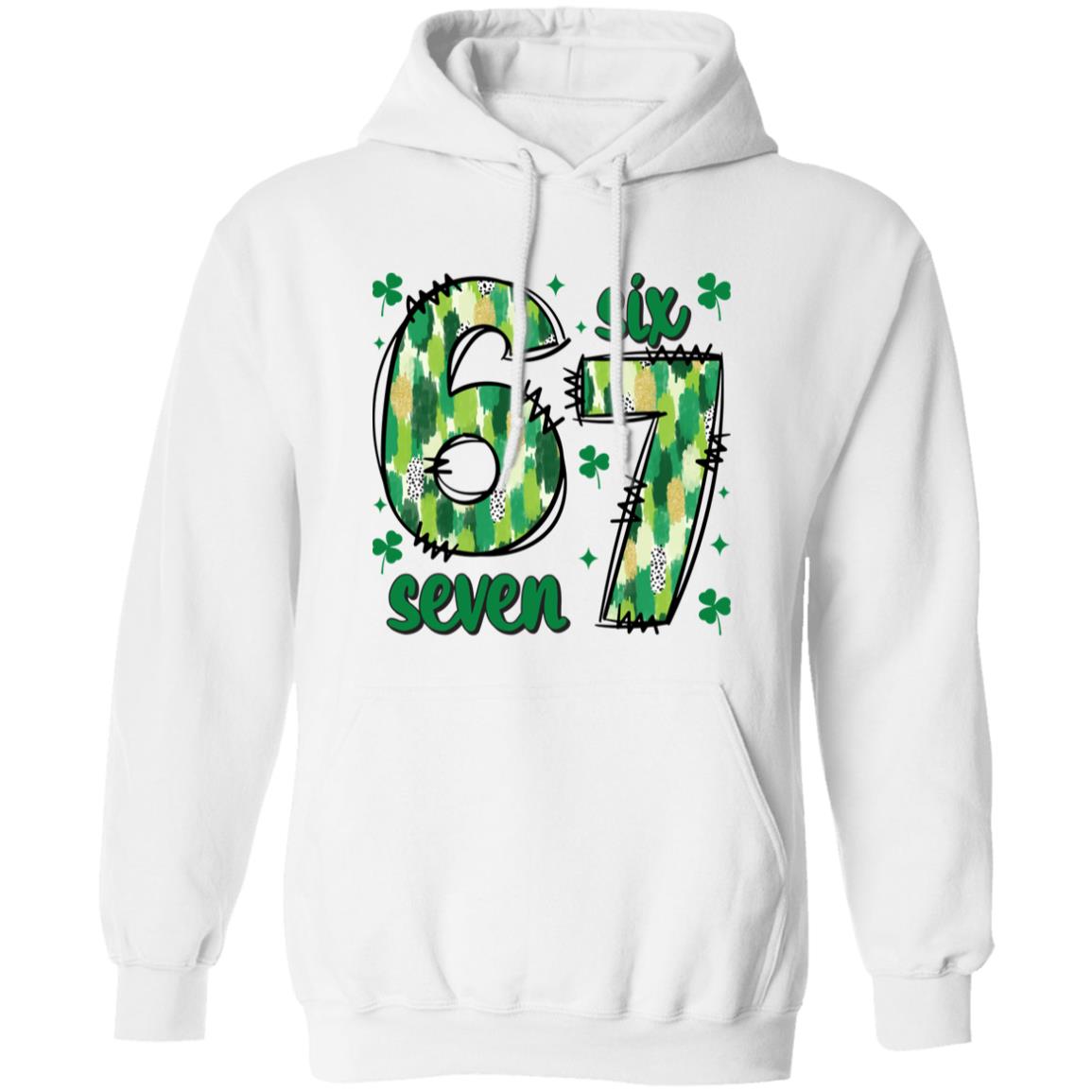 67 Shamrocks St Patricks Day T Shirt Festive Green Tee 67 Shamrocks Unisex Hoodie, St Patricks Day tee