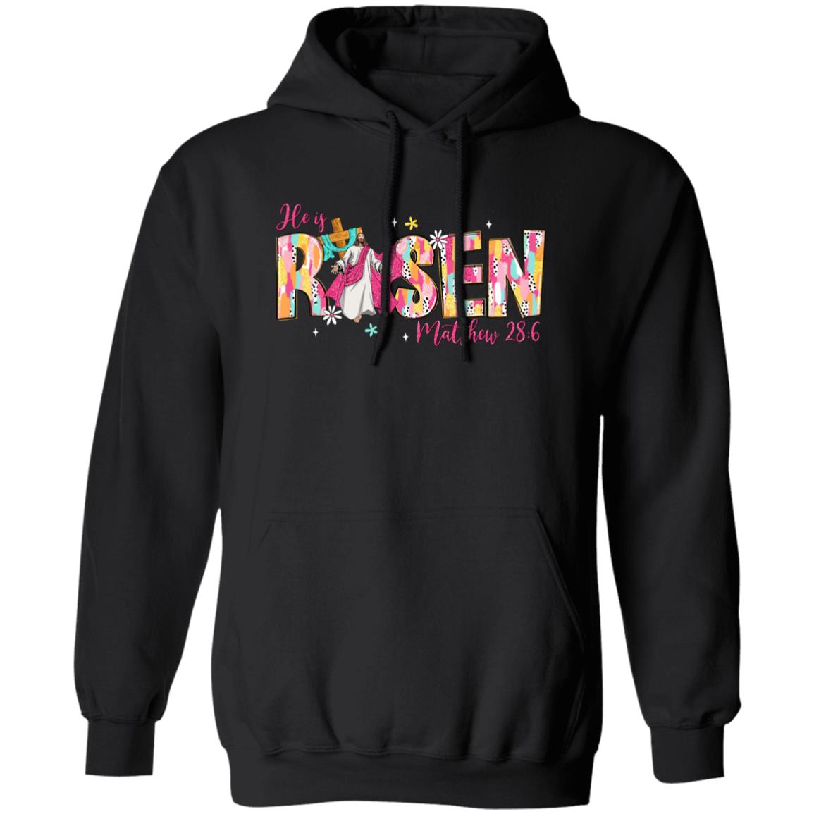 Matthew 28 6 He Is Risen Shirt | Resurrection Bible Verse Faith T-Shirt He Is Risen Easter Hoodie | Christian Matthew 28:6 Bible Verse Sweatshirt