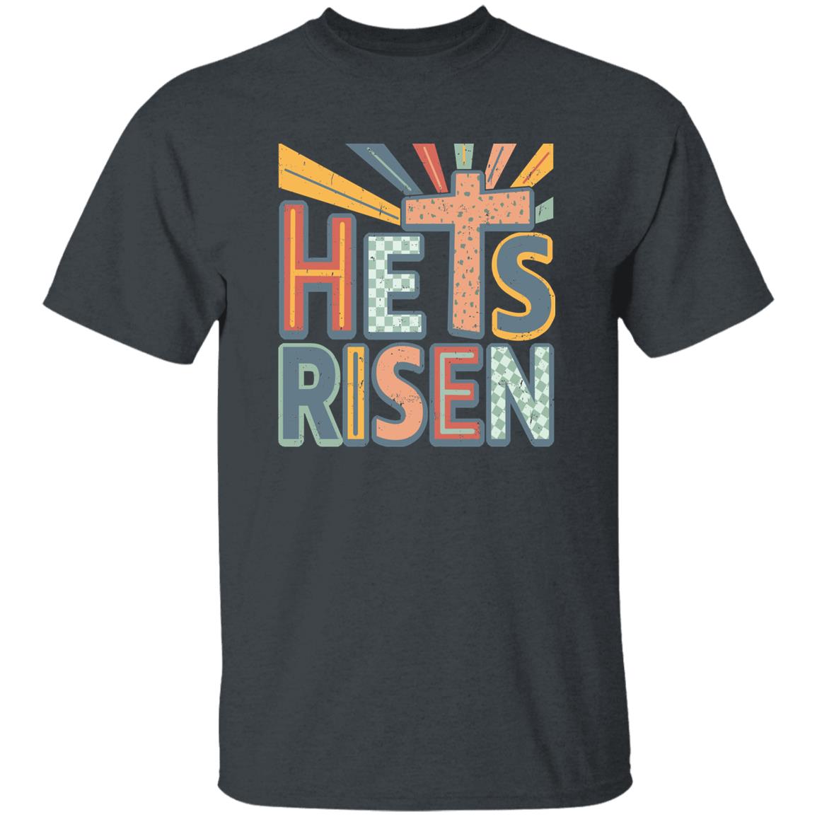 He Is Risen Vintage Shirt | Christian Easter Faith Tee Unisex Dark Heather He Is Risen Vintage Shirt | Christian Easter Faith Tee