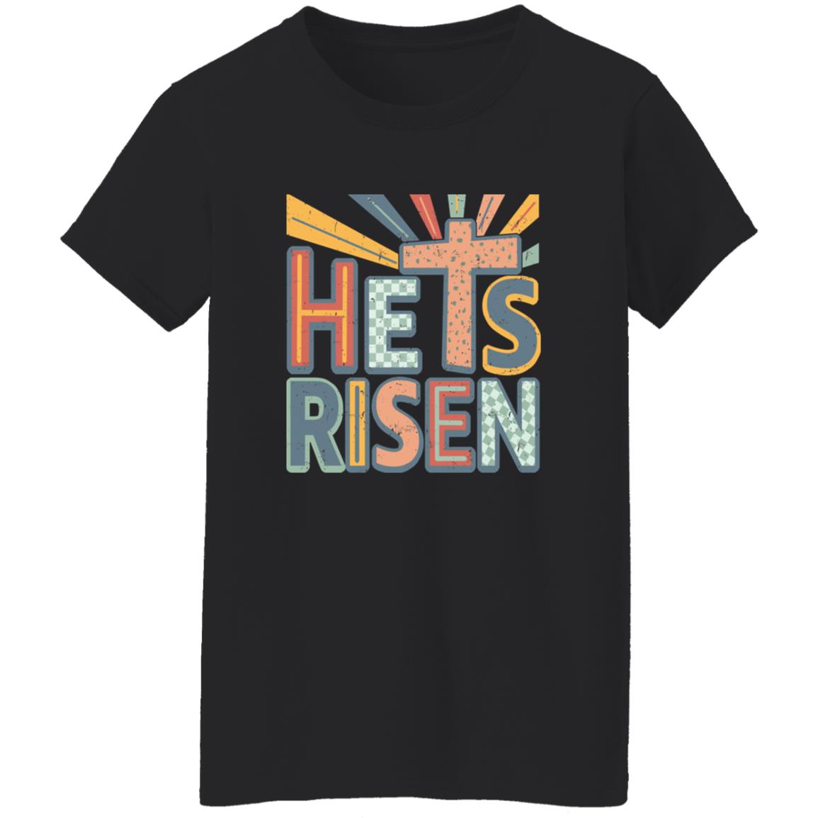 He Is Risen Vintage Shirt | Christian Easter Faith Tee Women’s He Is Risen Vintage Shirt | Christian Easter Faith Tee